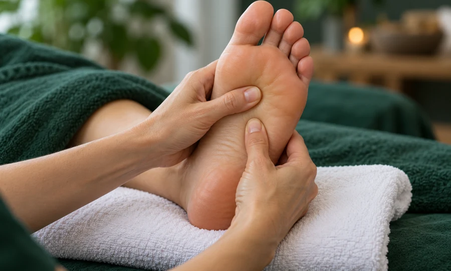Imagem ilustrativa de reflexologia nos pés